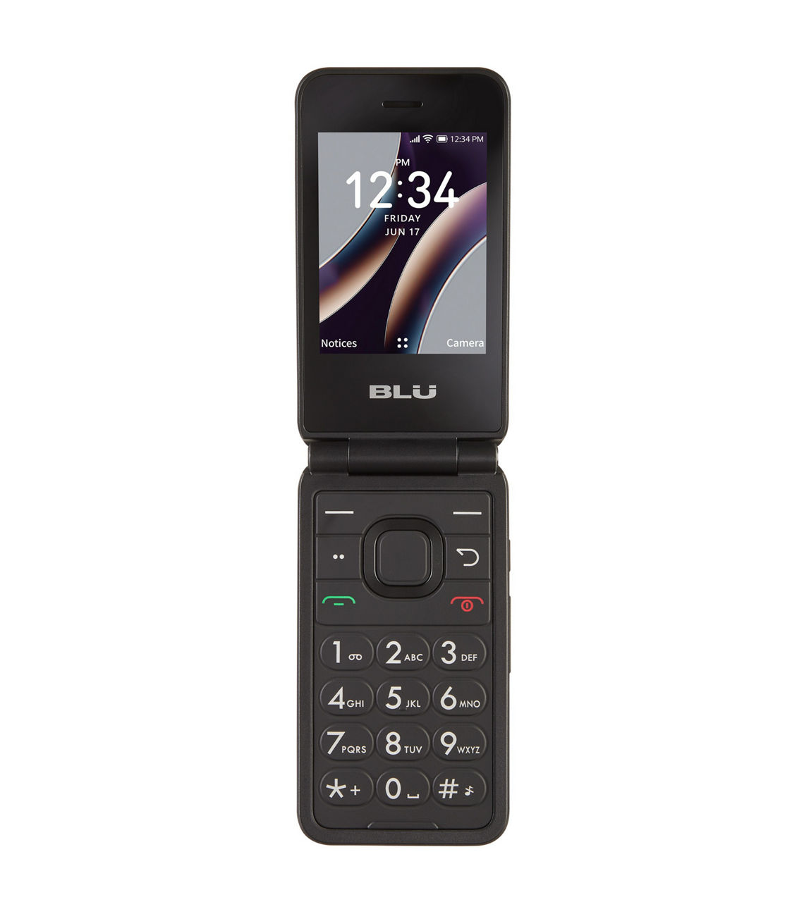 Tracfone BLU Flex, 8GB, Black - Prepaid Feature Phone [Locked to Tracfone]