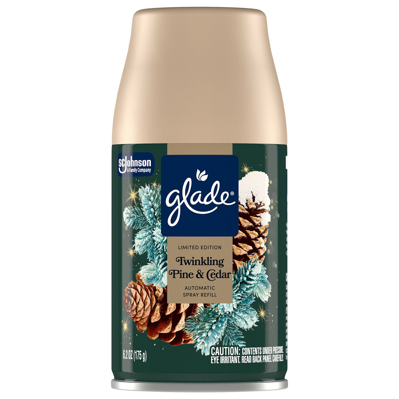 Glade Holiday Twinkling Pine & Cedar Automatic Spray Refill, 6.2 oz