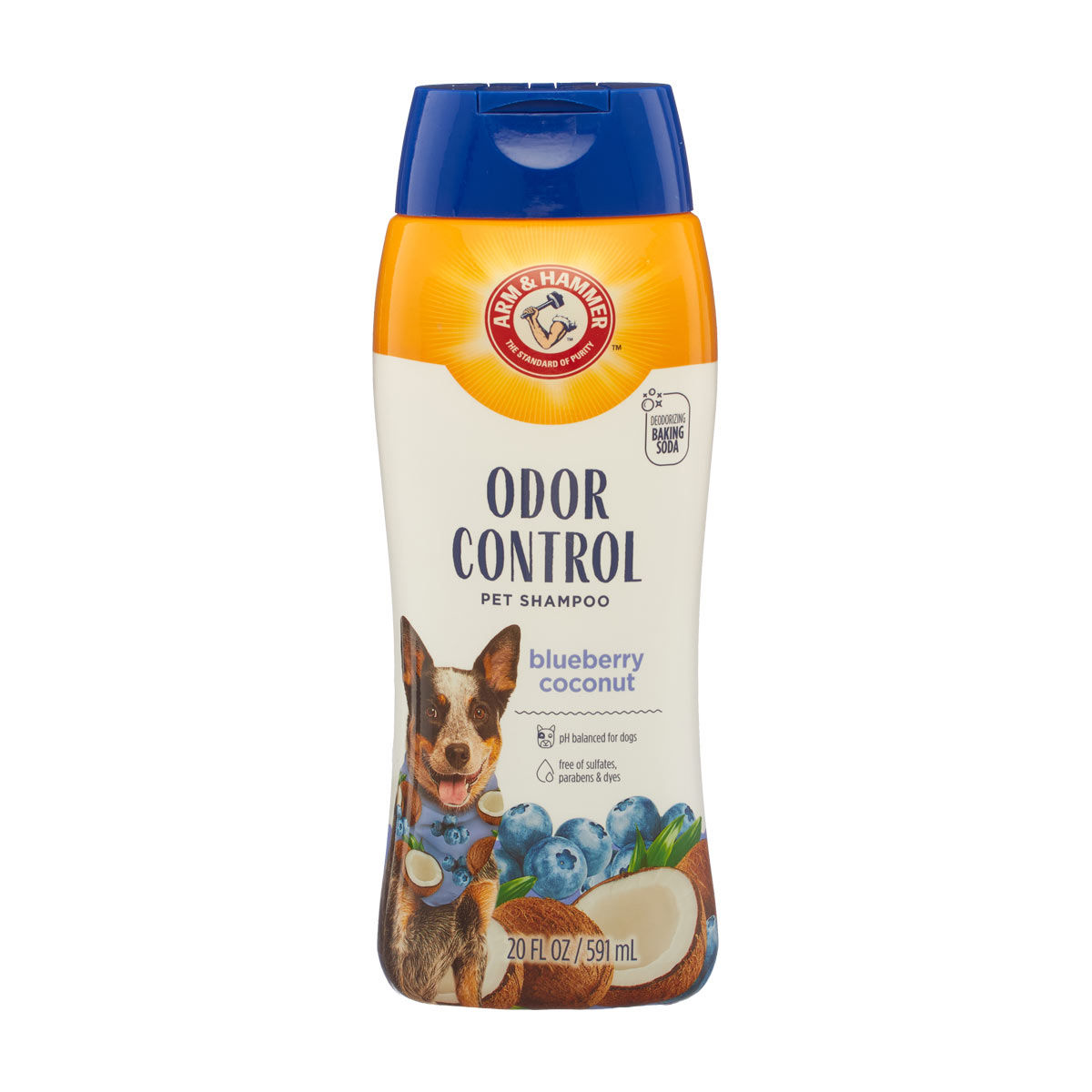 Arm & Hammer Odor Control Pet Shampoo, Blueberry Coconut, 20 fl oz