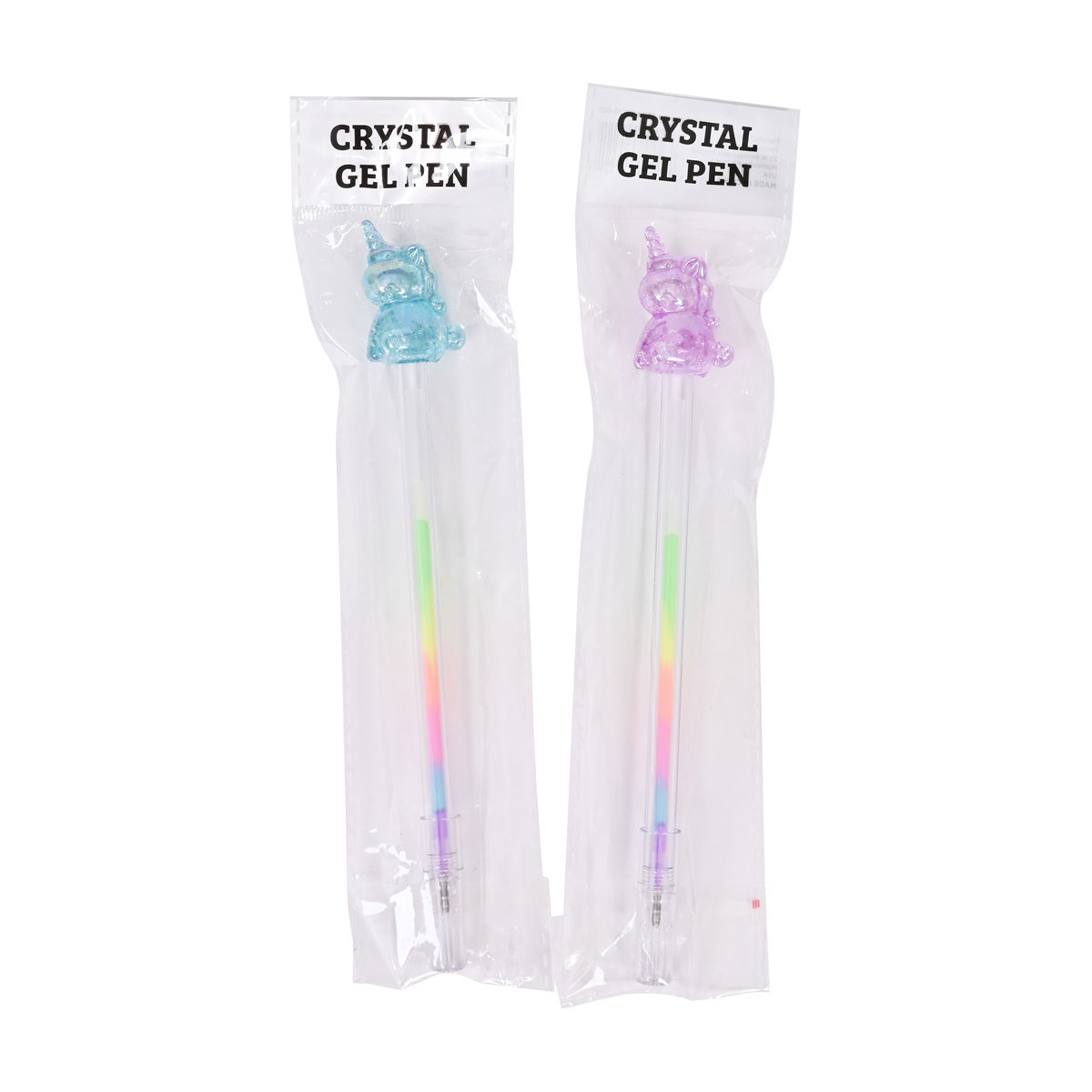 Unicorn Crystal Gel Pen, 2 Assorted Colors