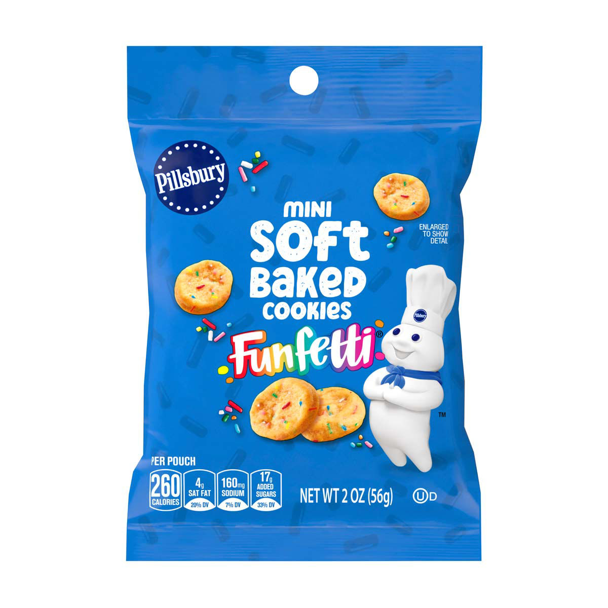 Pillsbury Funfetti Mini Soft Baked Cookies, 2 oz