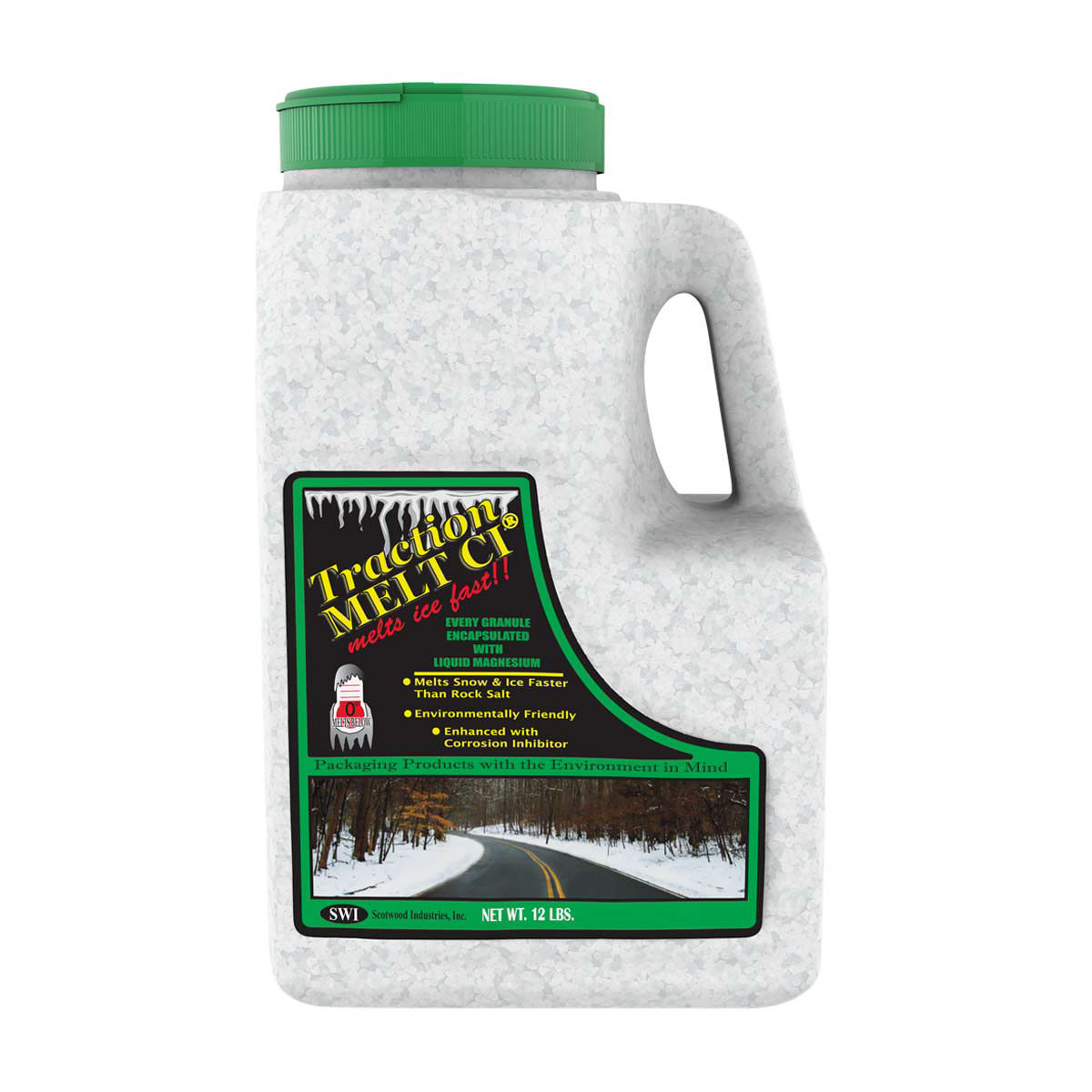 Traction Melt CI Ice Melt, 12 lbs
