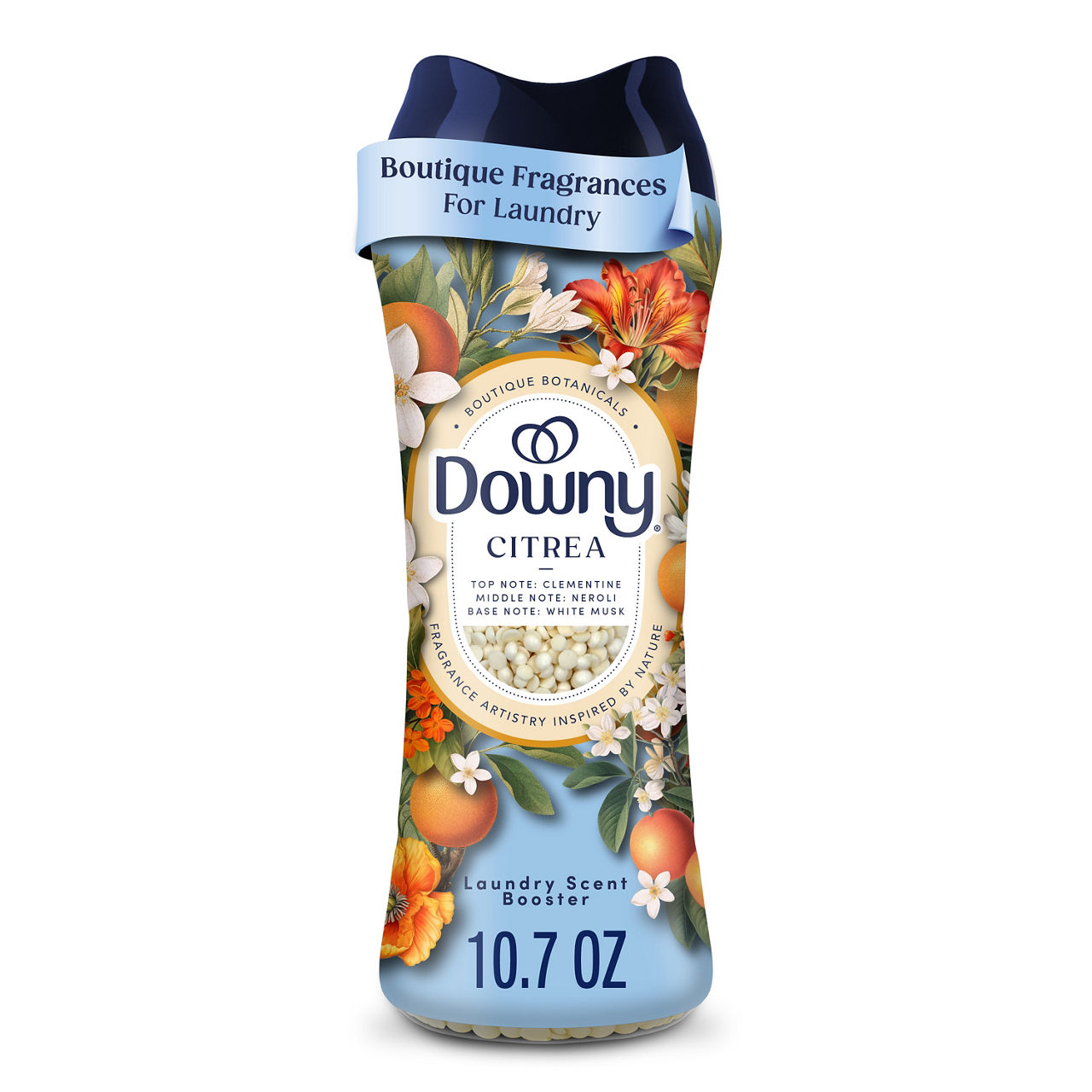 Downy Boutique Botanicals In-Wash Laundry Scent Booster Beads, CITREA Scent, 10.7 oz, Boutique Fragrances inspired by the Artistry of Nature
