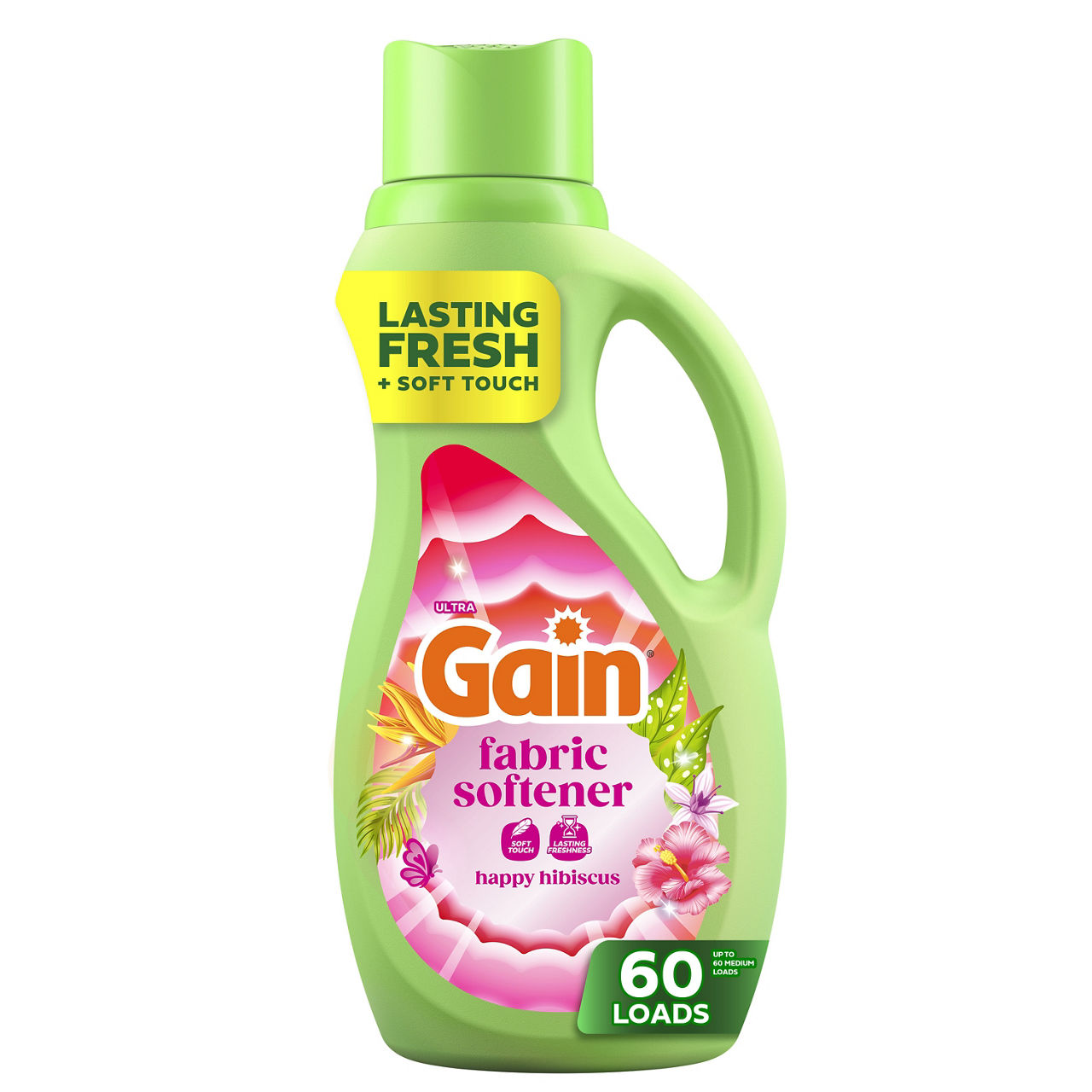 Gain Lfe Hibiscus Hula 4 Gain Fab Softener Hibiscus Hula 44 oz — Dollar General