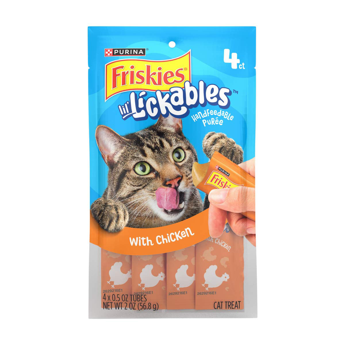 Purina Friskies lil’ Lickables With Chicken Lickable Cat Treats - 4 Count