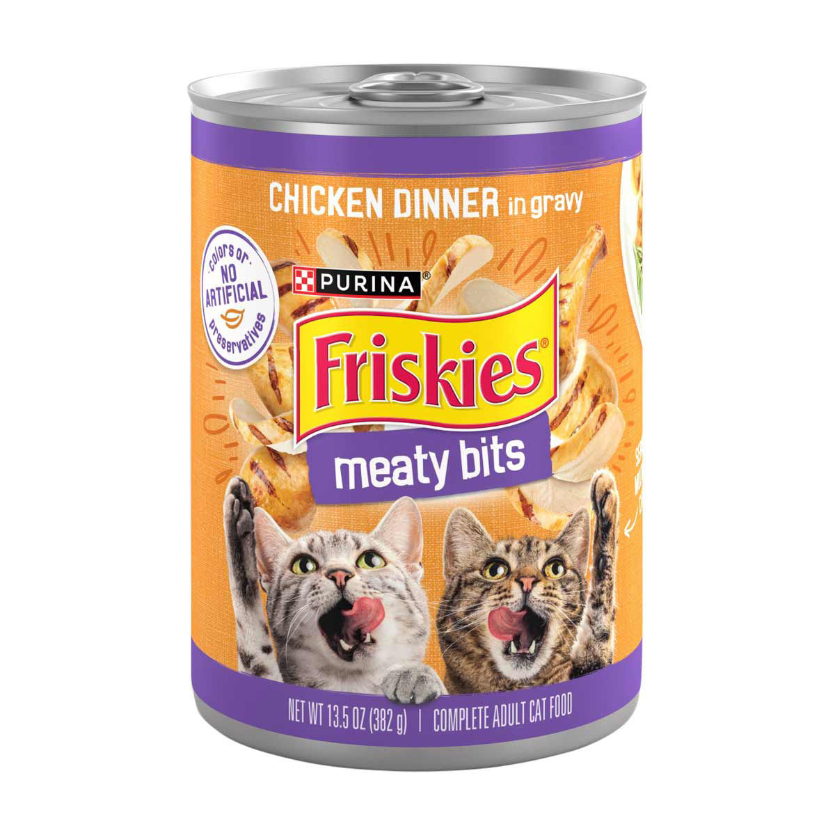Purina Friskies Meaty Bits Chicken Dinner in Gravy Multi Cat Wet Cat Food