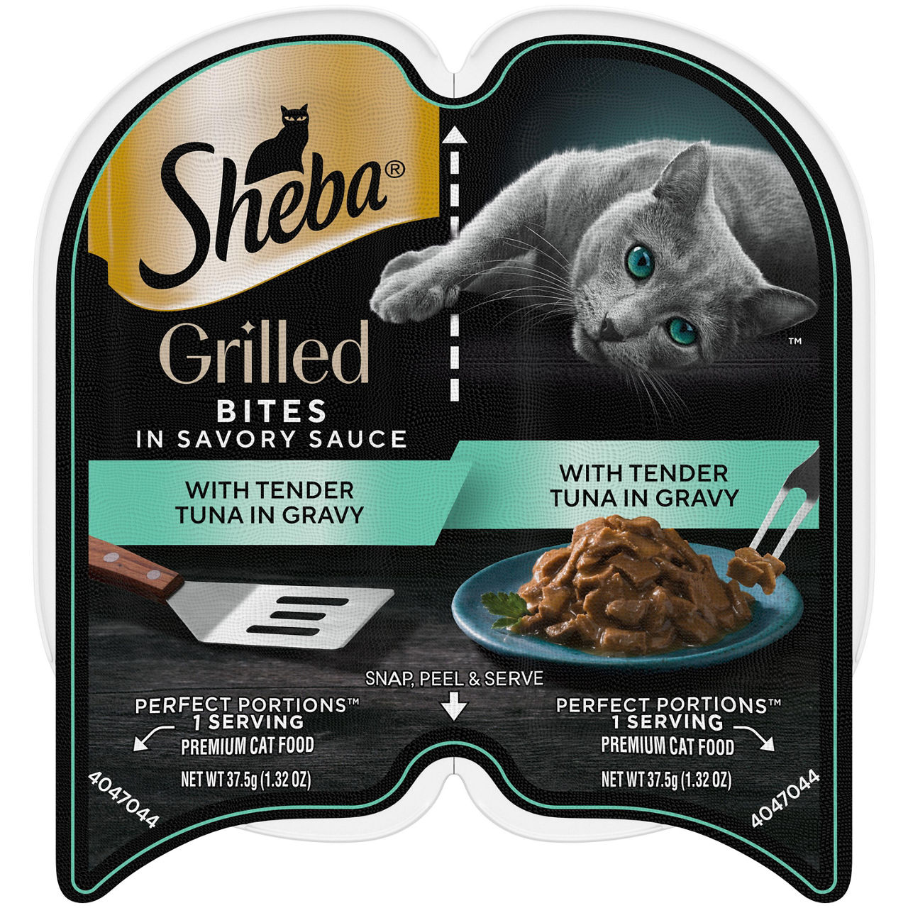Sheba Grilled in Sauce Adult Wet Cat Food with Tender Tuna in Gravy, (24) 2.64 oz. Twin-Pack Trays