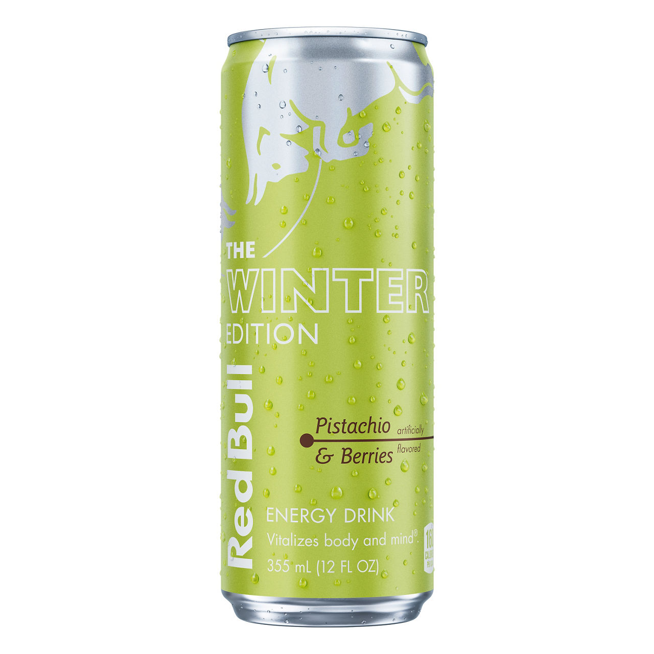 Red Bull Pistachio & Berries Energy Drink Winter Edition, 12 fl oz can
