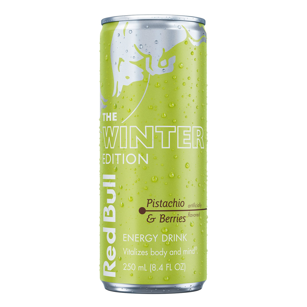 Red Bull Winter Edition Energy Drink, Pistachio & Berries, 8.4 fl oz can