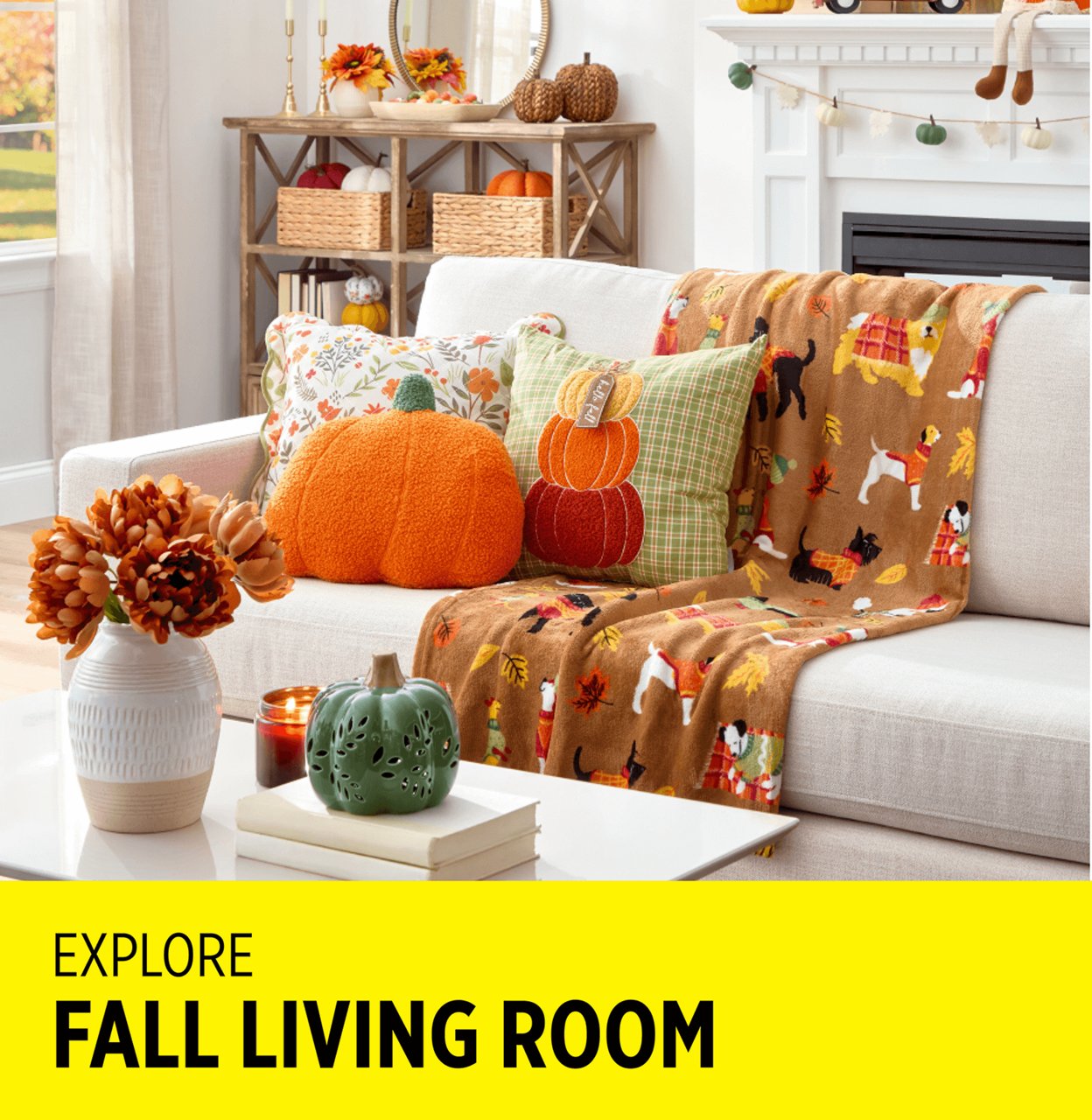 Harvest Fall Living Room Decor