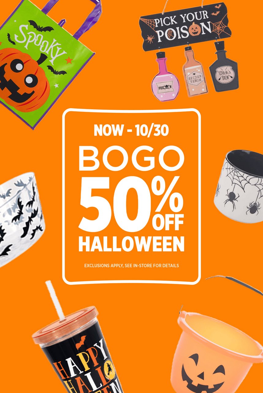 BOGO 50% Off Select Halloween, Now-10/30