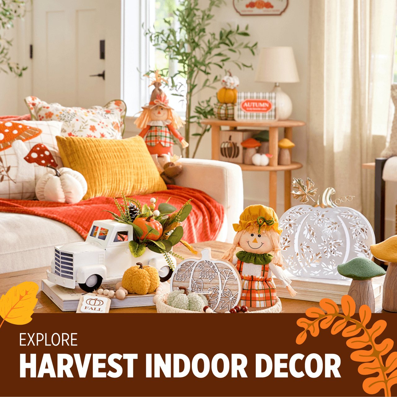 Harvest Fall Living Room Decor