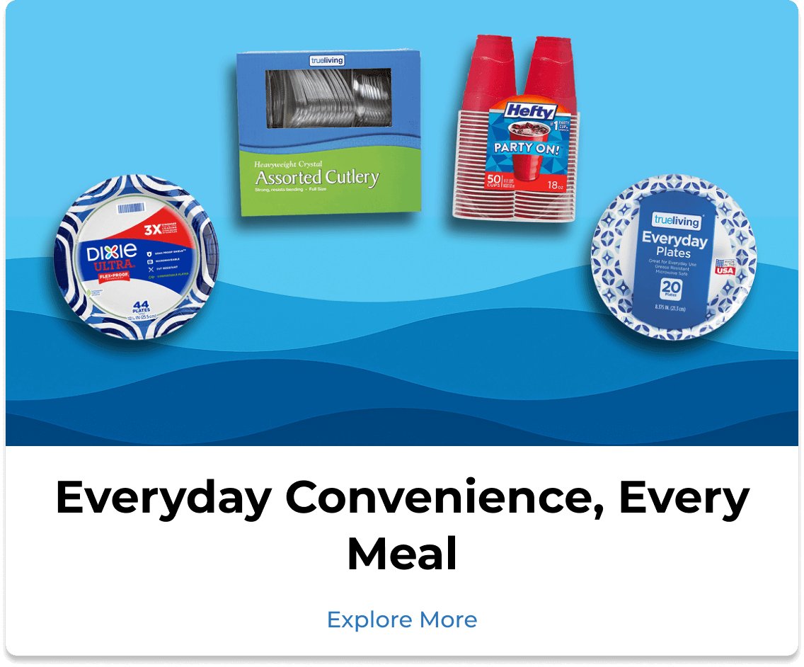 Paper, Plastic & Tableware