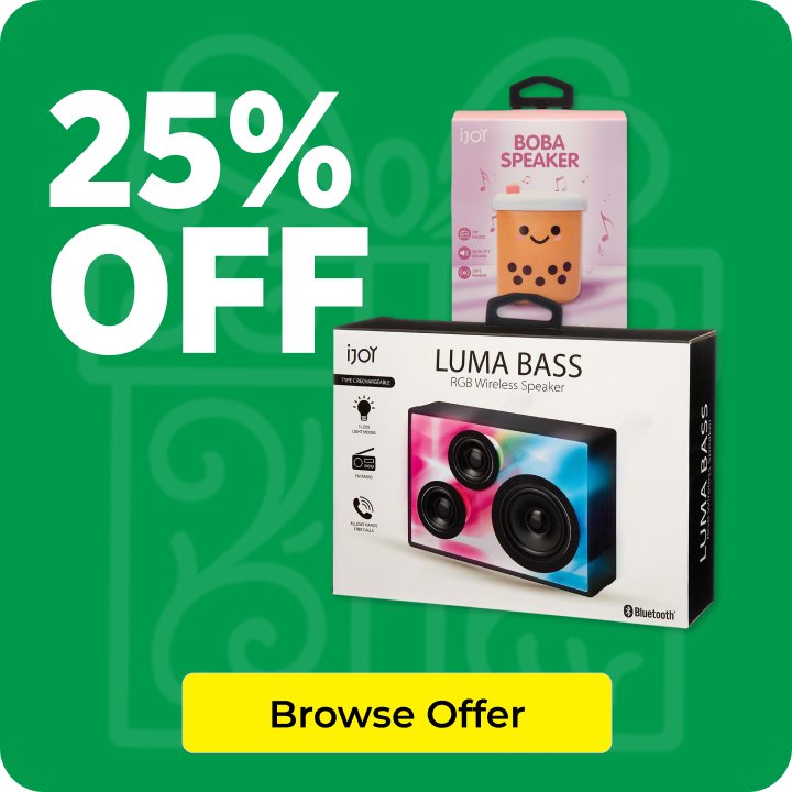 25% OFF Speakers
