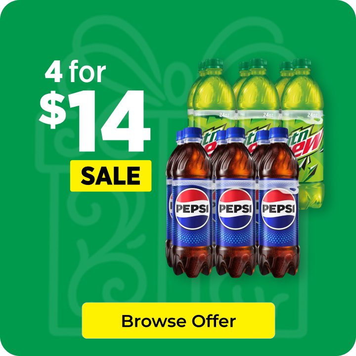 4 for $14 Soda Deals