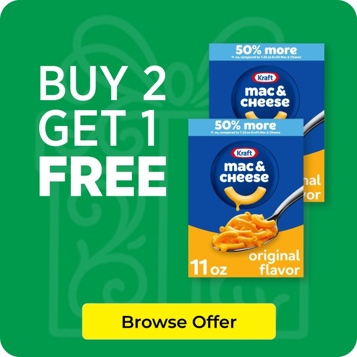 Buy 2 Get 1 Free Kraft Cheese