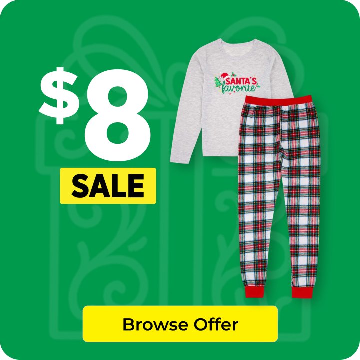 $8 Sale on Pajama Sets
