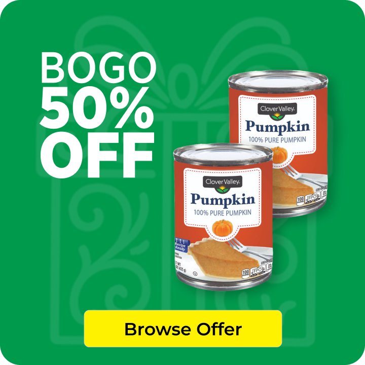 BOGO 50% OFF Clover Valley® Pumpkin