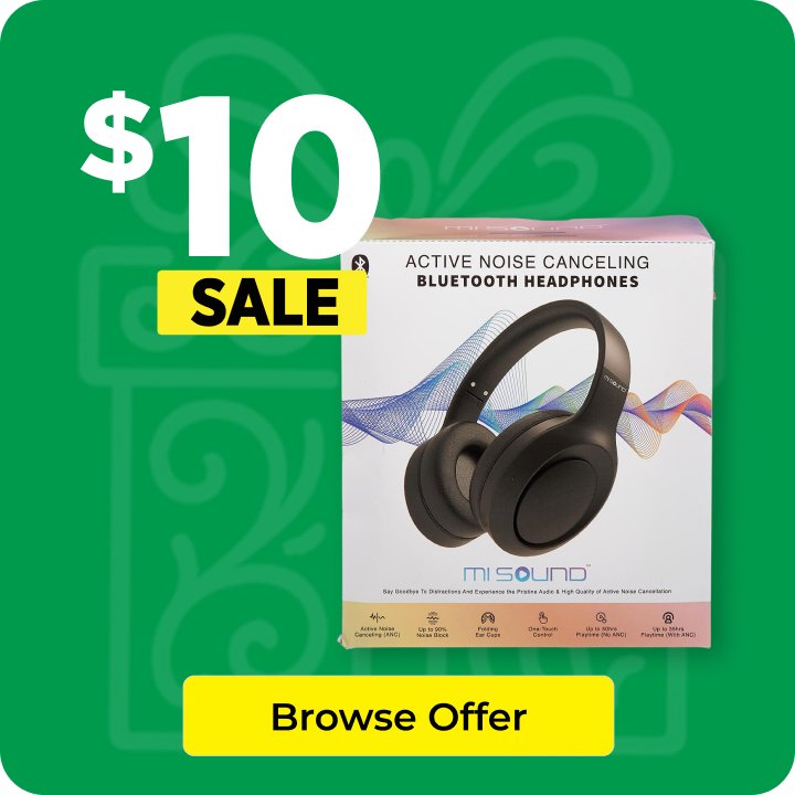 $10 Sale Wireless Active Noise Cancellation Headphones