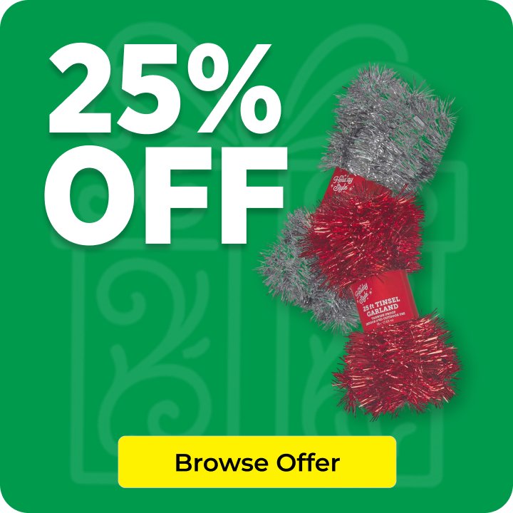 25% OFF Holiday Garland