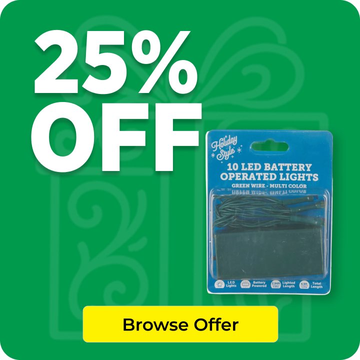 25% OFF LED Battery Operated Lights
