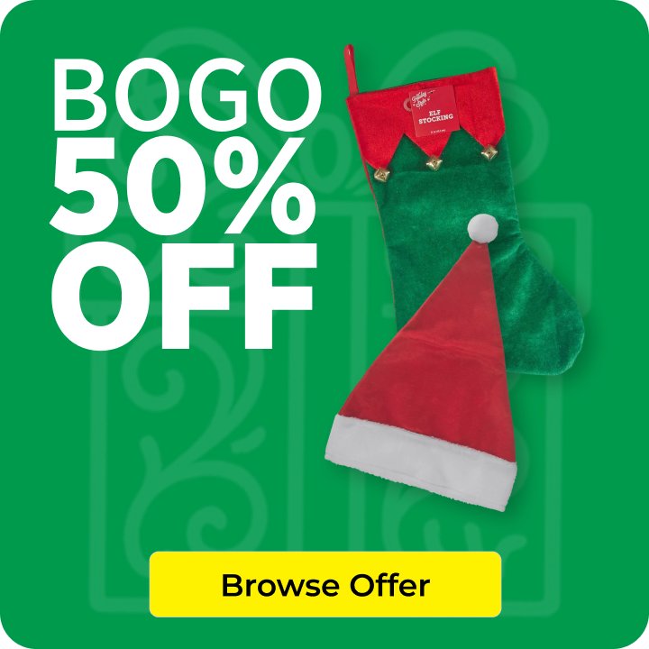 BOGO 50% OFF Stockings or Hats