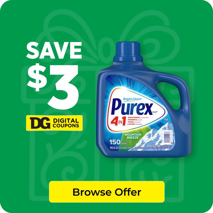 Save $3 on Laundry Detergent