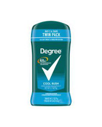 Degree Antiperspirant Deodorant Cool Rush Scent for Men, 2.7 oz, Twin Pack
