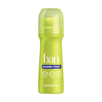 Ban Antiperspirant Deodorant Roll On, Powder Fresh, 3.5