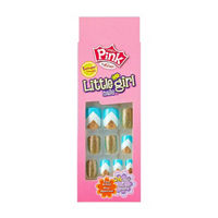 Pink Little Girl Sticker Nails, Selena
