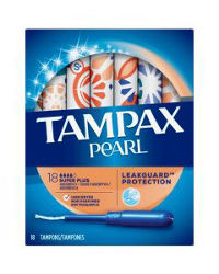 Tampax Pearl Tampons, with LeakGuard Braid, Super Plus