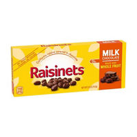 Raisinets Milk Chocolate Covered Raisins, Concession Candy Box, 2.80 oz