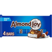 ALMOND JOY Coconut and Almond Chocolate Snack Size, Candy Bars, .6 oz (4 Count)