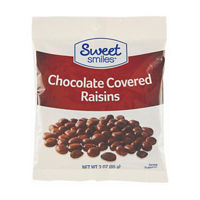 Sweet Smiles Chocolate Covered Raisins, 3 oz