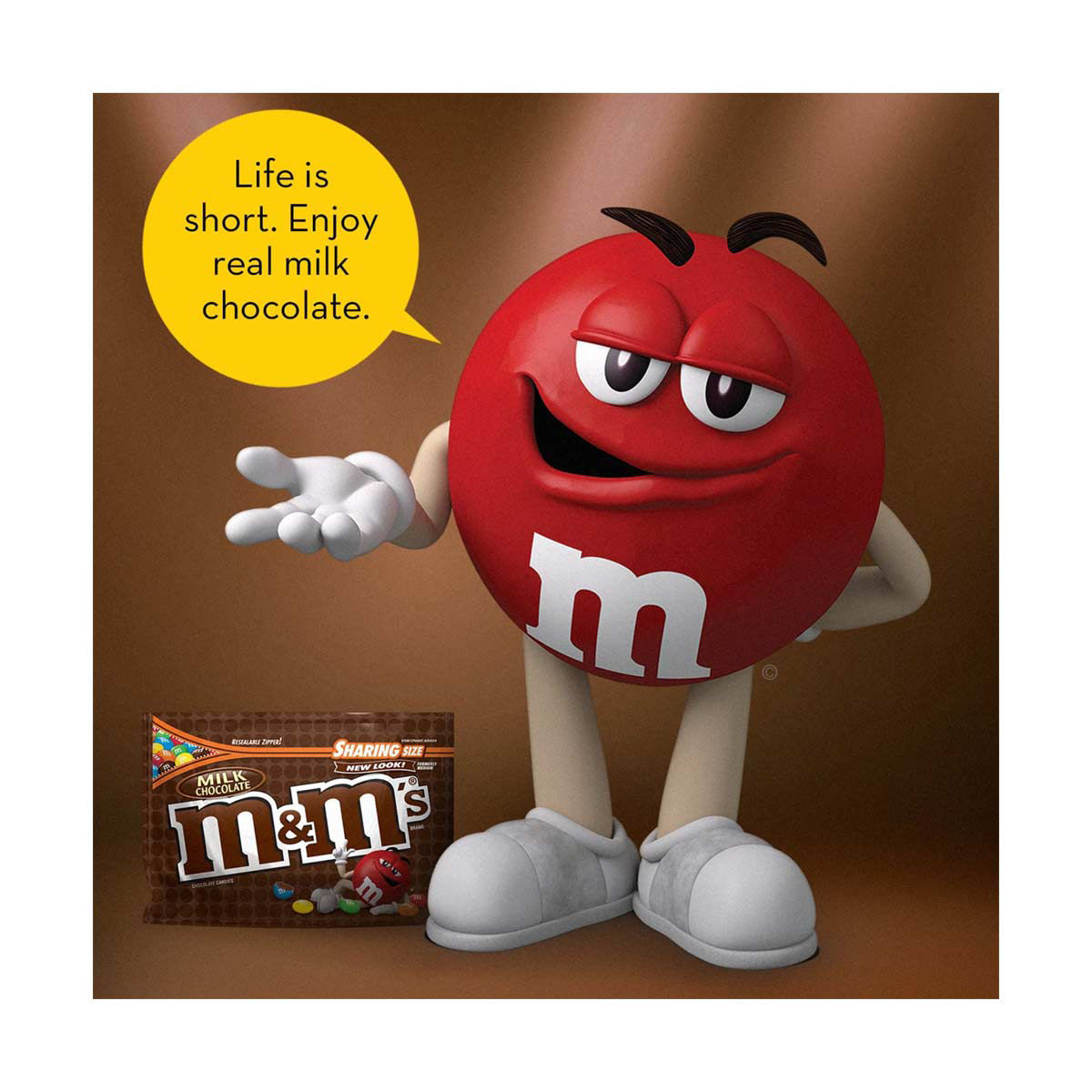 M&M'S Milk Chocolate Candy - Sharing Size, 10 oz