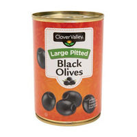Clover Valley Large Pitted Black Olives, 6 oz