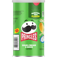 Pringles Sour Cream and Onion Potato Crisps Chips,