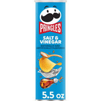 Pringles Potato Crisps Chips Salt and Vinegar, Lunch