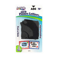 ArtSkills Black Poster Letters, 78 Pieces