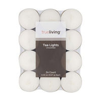 True Living Unscented Tea Lights Candles, 0.32 oz