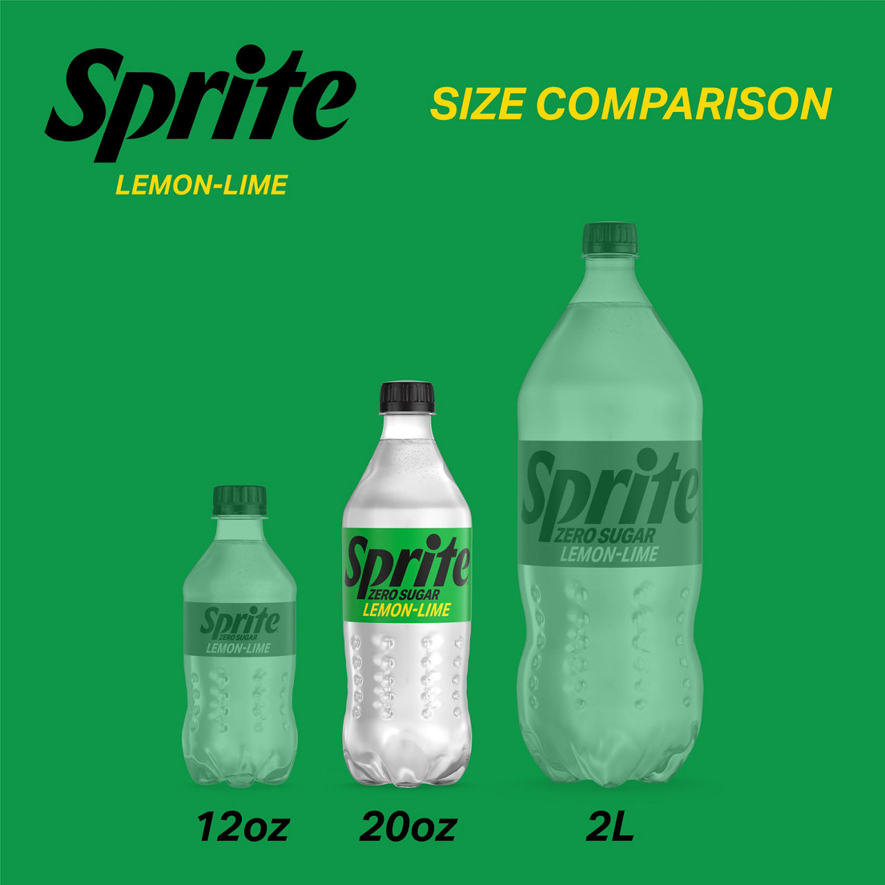 Sprite Zero Sugar Lemon-Lime Caffeine Free Soda Soft Drink Bottle, 20 fl oz