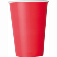 12oz Paper Cups, 10 Count, Emerald Green