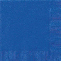 6.5" Paper Napkins, 20 Count, Royal Blue