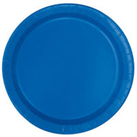 9" Paper Plates, 16 Count, Royal Blue