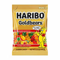 Haribo Goldbears Gummi Candy, Original Fruit Flavors, Share Size, 3.5 oz