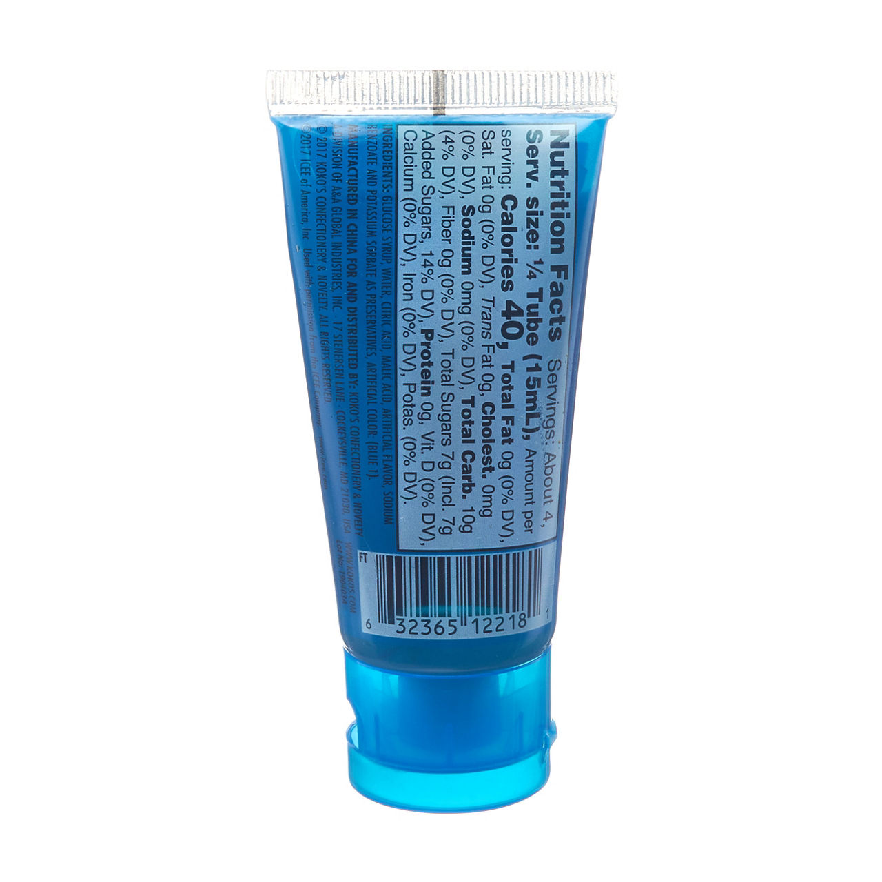 Icee Blue Raspberry Flavored Squeeze Candy, 2.1 fl oz