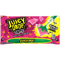 Juicy Drop Taffy Sweet Chewy Candy with Sour Gel Pen, 2.36 oz, 5 Assorted Flavor