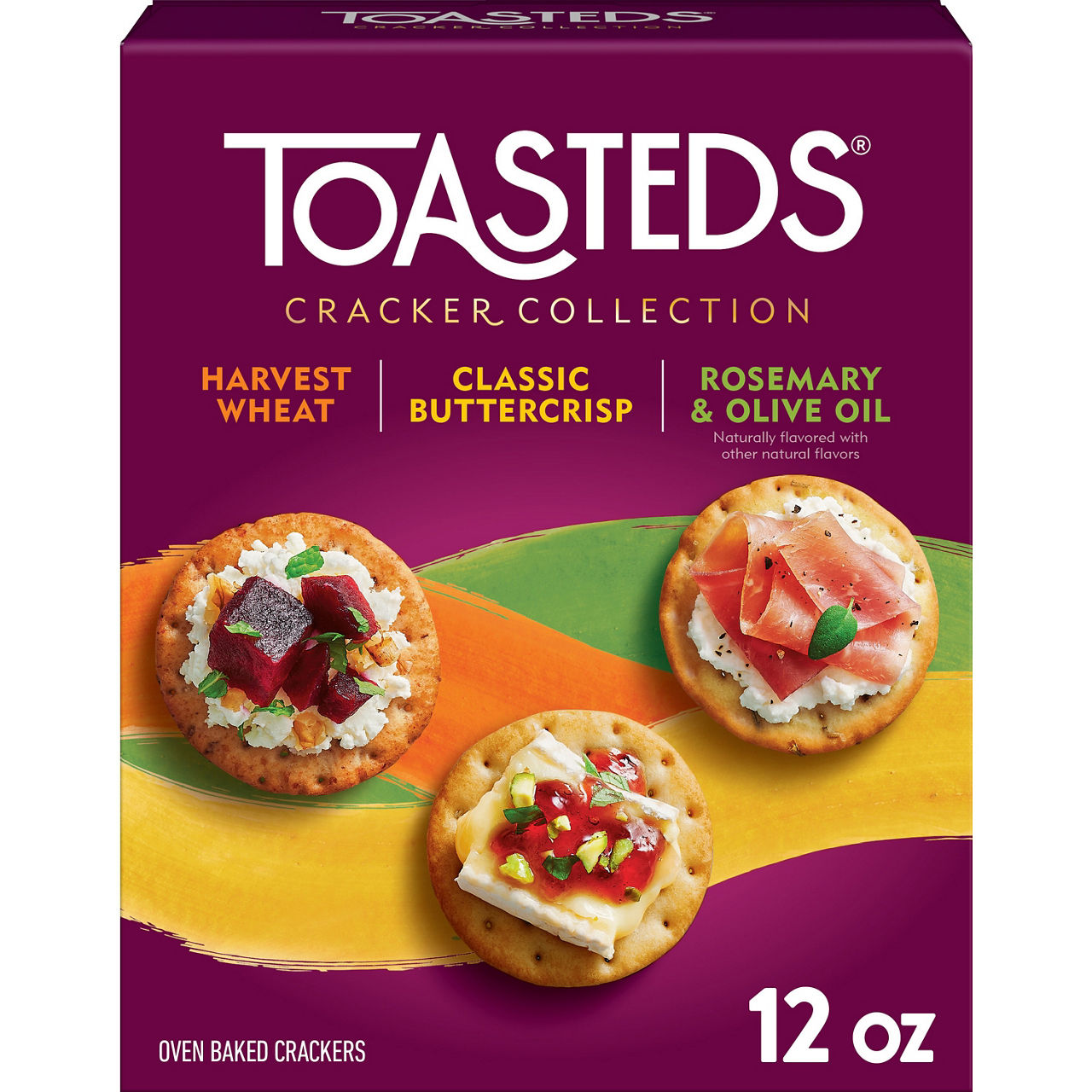 Kellogg's Toasteds Crackers, Variety Pack, 12 oz