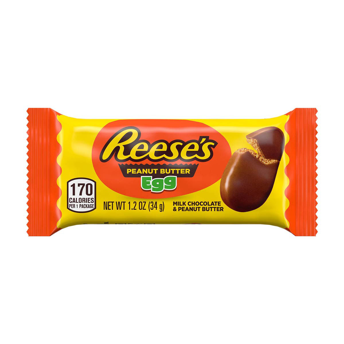 REESE'S Milk Chocolate Peanut Butter Eggs, Easter Candy, 1.2 oz