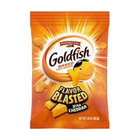 Goldfish Flavor Blasted Xtra Cheddar Crackers, Snack Crackers, 2.45 oz